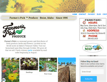Tablet Screenshot of farmerspick.com